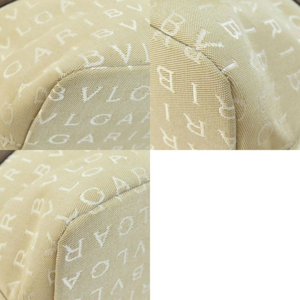 Bulgari Beige Canvas Handbag (Pre-Owned) - Picture 6 of 10